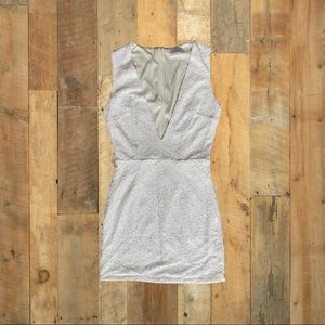 Tobi White Sequin Mini Party Dress